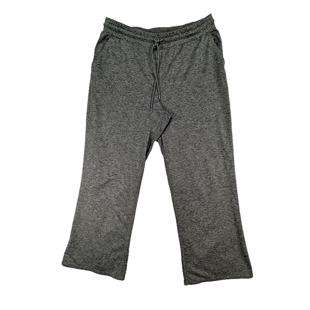 Athletic Works Athleisure Pants Womens L Green Wide Leg High Waist Loungewear